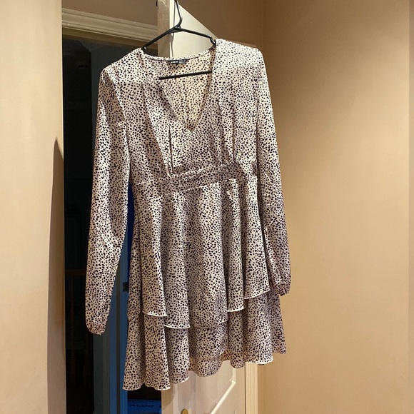 White/black polka-dot dress - Picture 1 of 1